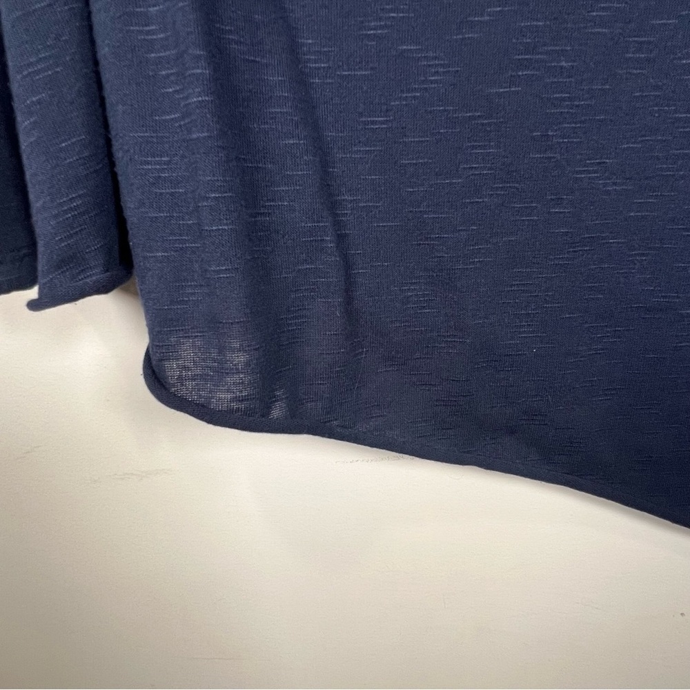 DUCCI Navy Poncho Sweater Oversized with Uneven Bottom size XL - Picture 3 of 11